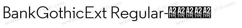 BankGothicExt Regular字体转换